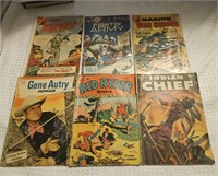 Lot of 6 Comic Books Red Ryder Gene Autry