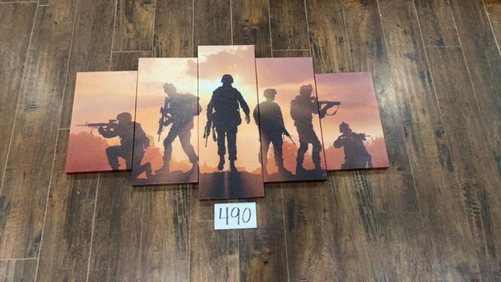 Army multi picture decor