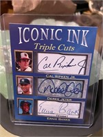 Iconic Ink Triple Cuts rare Limited Fac Auto