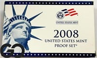 2008 US Mint Proof Set, Box & CoA Included