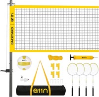 A11N Volleyball & Badminton Set - Yellow