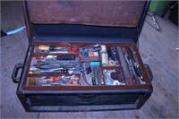 Antique Toolbox full of tools items misc