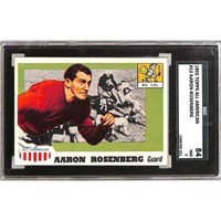 1955 Topps All American Aaron Rosenberg Sgc 7