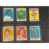 (18) 1971-72 Topps Basketball Cards High Grade