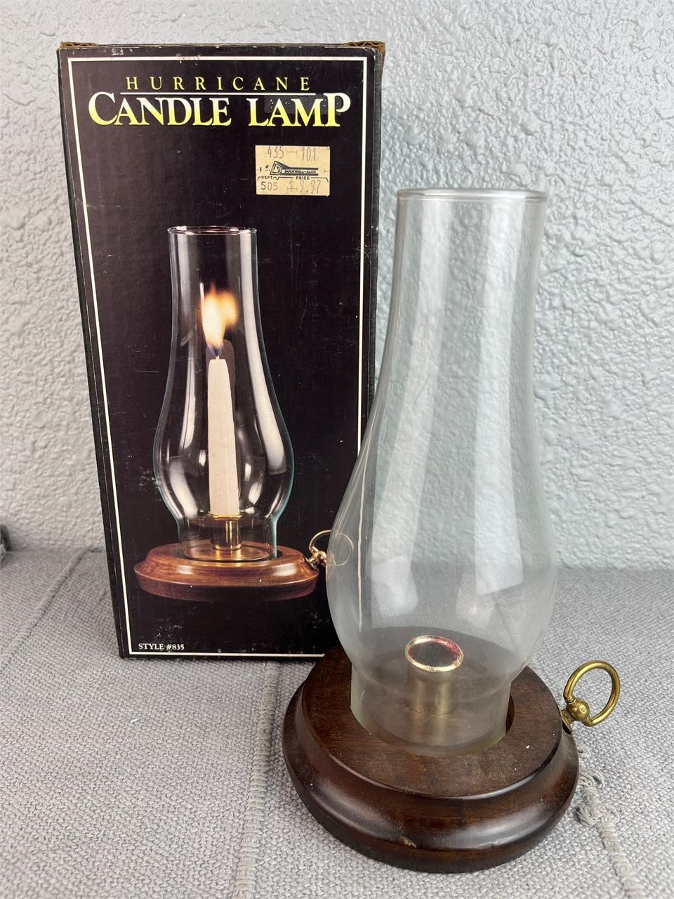 Vintage Hurricane Candle Lamp in Original Box