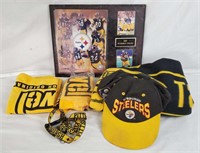 Steelers Fan Lot - Clock, Towels, Hat & More