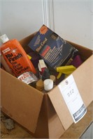 Box of Vehicle Cleaning Supplies