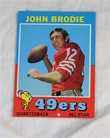 1971 TOPPS JOHN BRODIE #100 FOOTBALL CARD