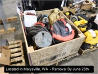 LOT, ASSORTED TOOLS W/BIN