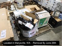 LOT, ASSORTED PUMPS & WATER HEATER ON THIS PALLET