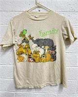 Vintage Single-Stitch Cartoon Family Tee-Shirt