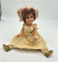 Vintage Baby Doll w/Open Shut Eyes & Dress