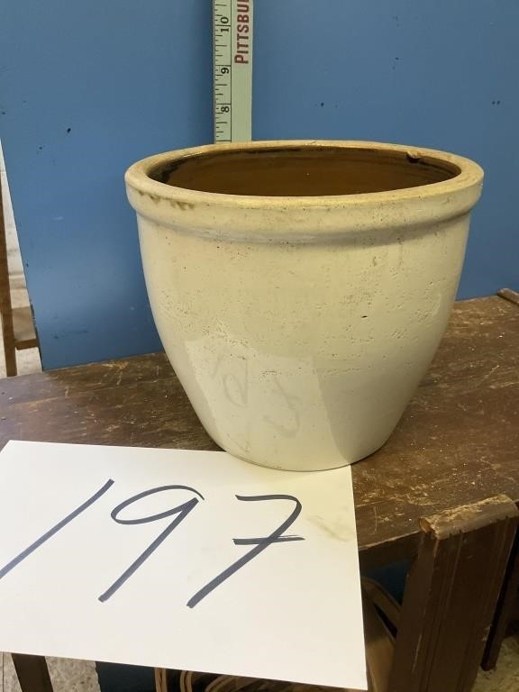 STONEWARE SALT GLAZE CROCK