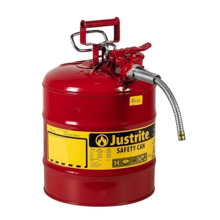 Justrite 7250120 AccuFlow 5 Gallon Safety Can