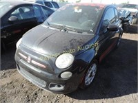 2012 Fiat 500 3C3CFFBR0CT175791 Black