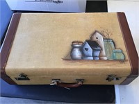 Painted suitcase