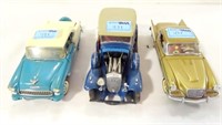 3 DIE CAST CARS - VINTAGE MODELS