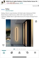 LED WALL LIGHT (OPEN BOX, UNTESTED)