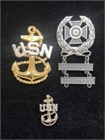 Sterling Silver Military Insignias