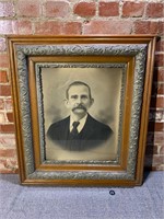 Antique Portrait of Man w Mustache