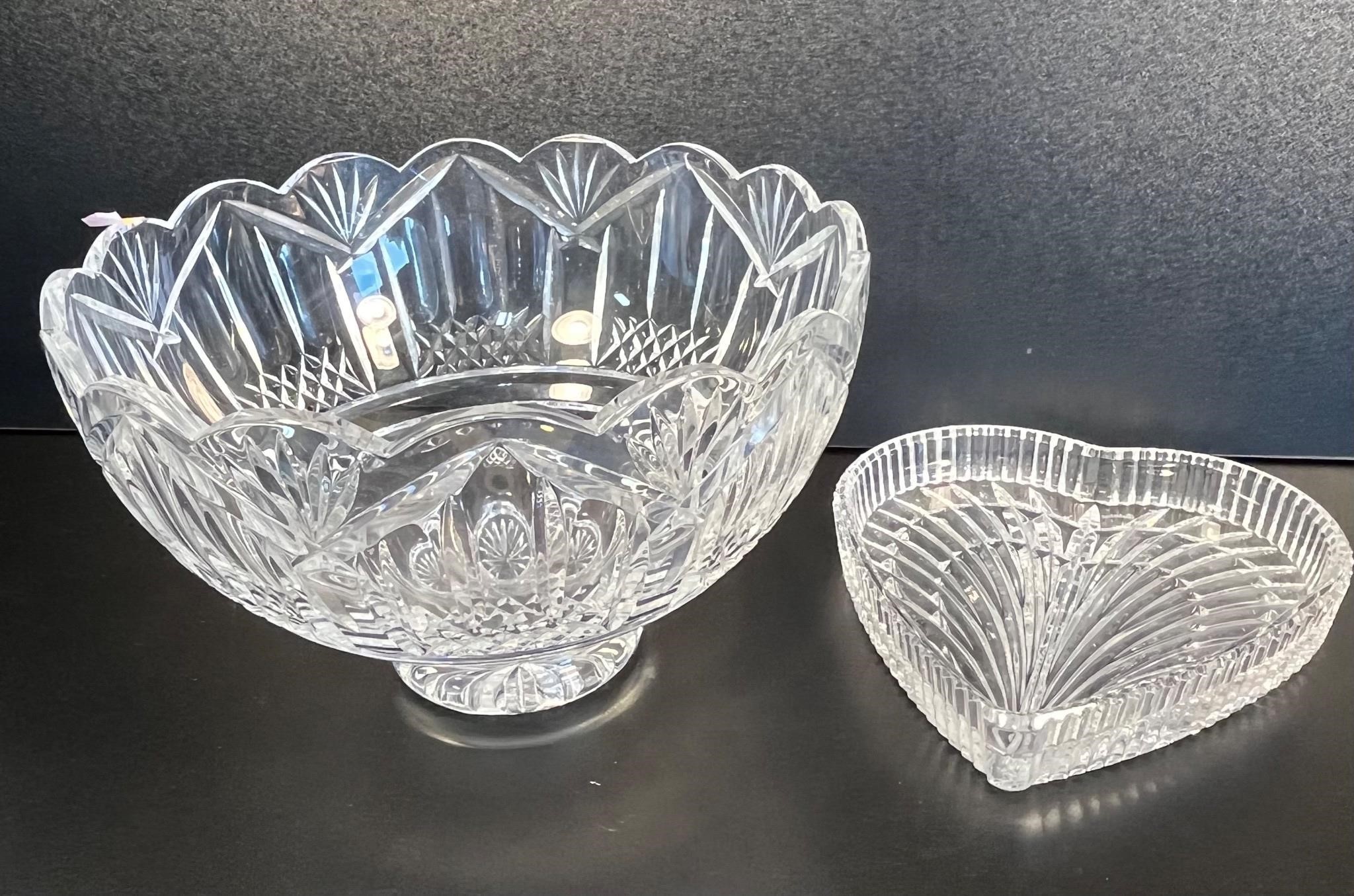 2 Large Waterford Serving Pieces