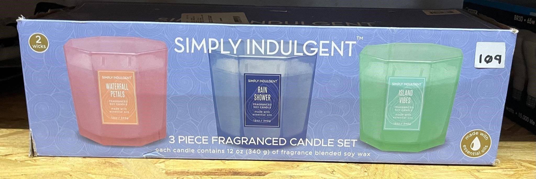 Simply Indulgent Fragrance Candle Set, 3ct