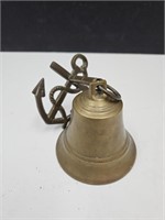 3 1/2" w Brass Bell w Ship Anchor