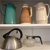 Tea Kettles, Serving Pitchers