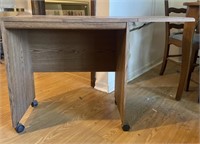Rolling Desk Table Adjustable Side