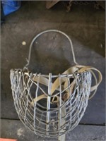 Vintage blue grass basket