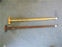 2- Hammer Head Canes (Made By Pee Wee)