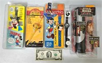 Vintage Sealed Character Watches-Disney, Star Wars