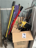 Various Garden Shovels, Fishing Equipment