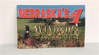 Nebraska’s #1 Windsor Canadian -tin advertising