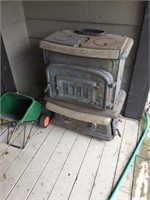 OLD CAST IRON WOOD STOVE