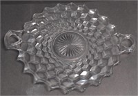 (G) 12.5" Fostoria Americana glass serving platter