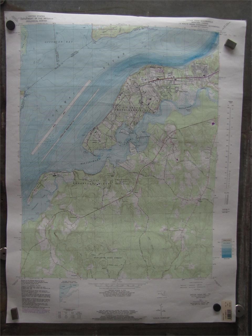 Vintage Indian Head Quadrangle Topographic Map