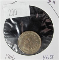 1906 Indian Head Penny - VG8 Condition