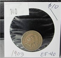1903 Indian Head Penny - EF40 Condition