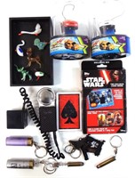 Cars, Keychains, Shaver, & Cards