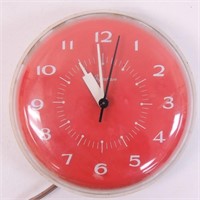 Ingraham Red Face Clock