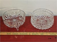 2-7" Cut Glass Bowls