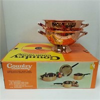 Cookware Set & 2 Copper Colanders