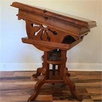 1800s Prototype Walnut Desk by C. E. Fagerberg