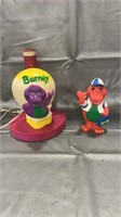 Barney Lamp and Piggy Bank