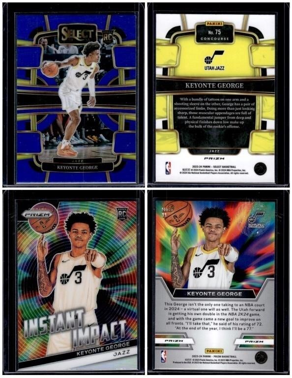 Keyonte George RC Select Blue Prizm &  Silver Priz