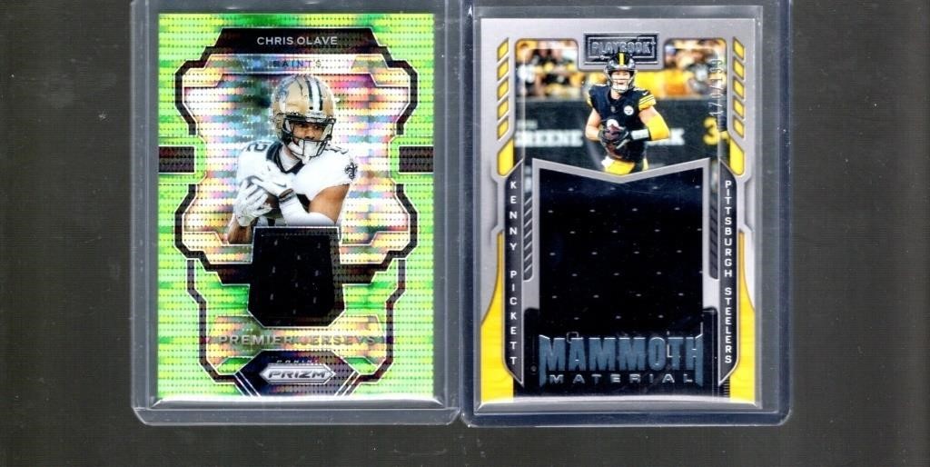 Football Patch Cards: Chris Olave & Kenny Pickett