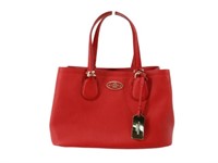 COACH Red Leather 2 Way Shoulder Bag