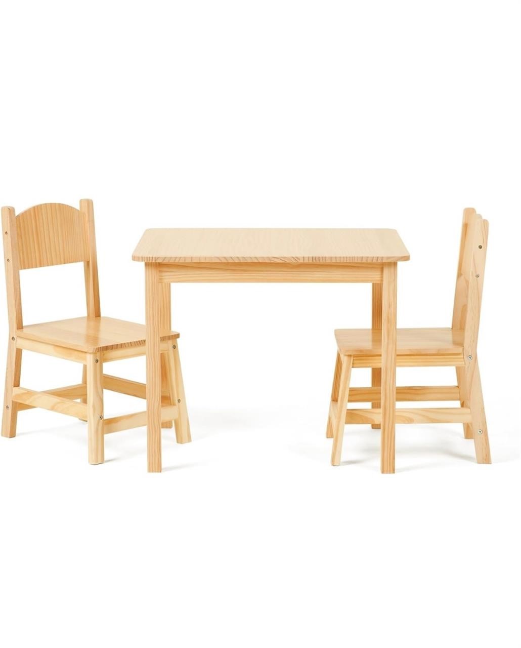 $130 Wood Kids Table Chair Set