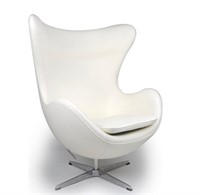 New Kardiel Premium Aniline Leather Egg Chair